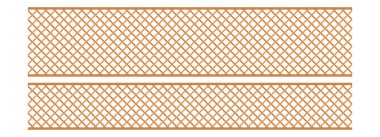 Düz stil vektör illüstrasyonunda ahşap çit beyaz üzerine izole