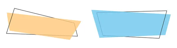 Bandeiras Coloridas Geométricas Ilustração Vetorial Estilo Plano Isoladas Branco — Vetor de Stock