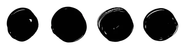 Handgezeichnete Aquarell Runde Flecken Und Flecken Vektorillustration — Stockvektor
