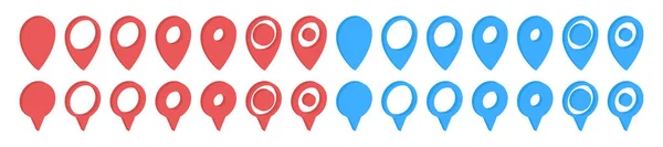 stock vector Location pointer pin icon vector set. GPS location pin