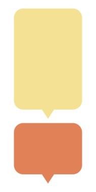 Speech bubble set vector illustration isolated on white