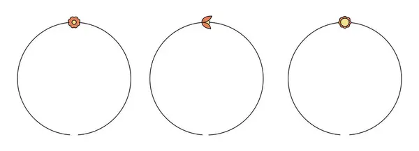 Cirkel Ram Dekoration Element Med Blommor Vektor Uppsättning — Stock vektor