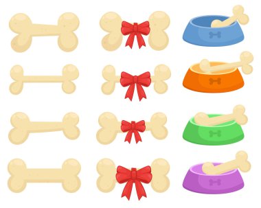 Köpek kemiği Clipart tasarımı çizimi