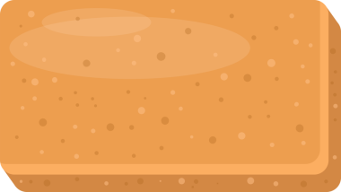 Yuvarlak köşeli bronzlaşmış dikdörtgen bir şekil, düzensiz boşluklarla dolu dairesel noktalar. Yumuşak, açık tenli bir oval merkezde hafif bir parlaklık sağlar. Genel tonu çok sıcak..