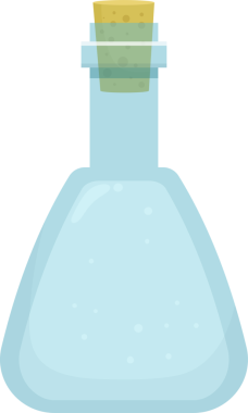 Boş cam şişe clipart tasarım çizimi