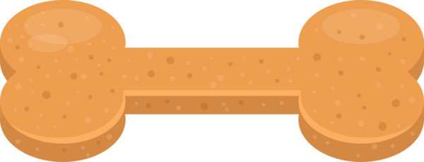 Kemik şeklinde bisküvi ikram eden bir köpeğin çizgi film görüntüsü. Bisküvinin üzerinde daha koyu lekeler var. Arkaplan simsiyah. Büyük ihtimalle evcil hayvanlar içindir..