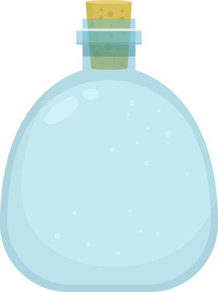 Boş cam şişe clipart tasarım çizimi