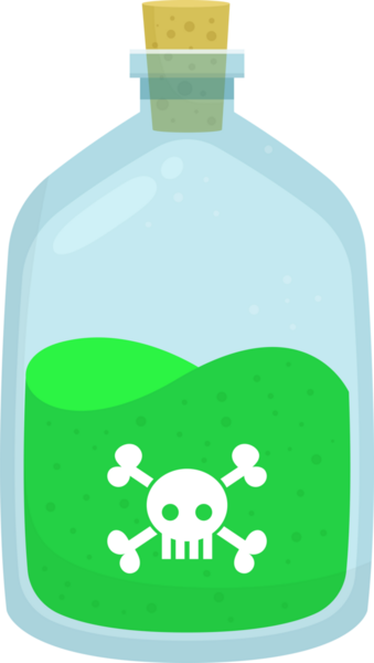 Zehirli şişe klipsi tasarımı çizimi