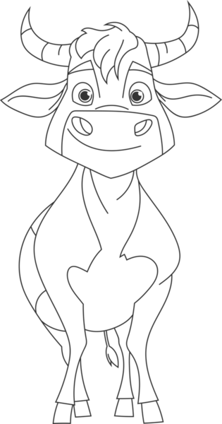 Bu resimde kibar bir ifadeye sahip bir antilop karikatürü var. Siyah beyaz bir çizgi çiziyor. Antiloplar basitleştirilmiş detaylarla tasarlanmıştır, yaratıcılığı davet eder..