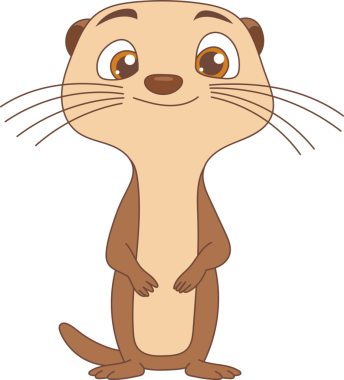 Çekici bir su samuru nazik bir gülümsemeyle ayakta durur. Yuvarlak kahverengi gözlü, düzgün görünüşlü bu figür, neşeli bir cazibeyi somutlaştırıyor. Bu da onu çocukları ve genç gönüllüler için ideal kılıyor..