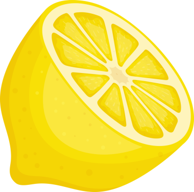 Simsiyah bir arka planda yarı kesilmiş bir limonu gösteren parlak ve neşeli bir görüntü. Limonun sarı eti segmente edilmiş ve kabuğu noktalanmış. Koyu bir arkaplana karşı taze ve davetkar bir meyve gösterisi yaratıyor..