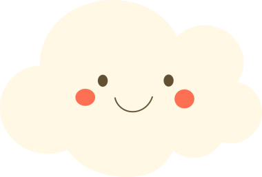 Bu resim mutlu bir bulut tasvir eder, neşeli bir gülümseme, pembe yanaklar ve yuvarlak gözler. Bulutun basit ama sevimli tasarımı onu çeşitli uygulamalar için uygun hale getiriyor..