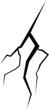Dijital bir illüstrasyonda, görüntü siyah bir yüzeyi kesen keskin ve açısal çatlaklar ağı sunar. Çatlaklar soyut bir kalıp oluşturuyor, bu da hasar ya da kırılma olduğunu gösteriyor..