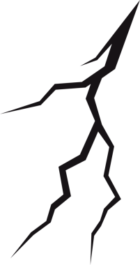 Görüntü açısal ve keskin kenarlı koyu çatlaklar veya çapraz uzanan çatlaklar gösteriyor. Katı bir siyah arkaplana karşı ayarlandığında, parçalanmış enerjiyi çağıran ilgi çekici bir kompozisyon oluşturur..