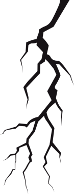 Katı siyah arkaplandaki çatlakların soyut bir temsili. Kırıkların çizgileri çentikli, yayılmış ve görüntü boyunca dallanıyor. Karışıklık ve stres temalarını iletiyorlar..