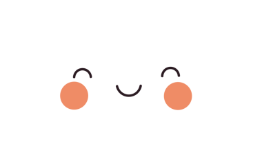 Minimalist bir vektör çizimi tüylü beyaz bir çizgi film bulutunu tasvir eder. Gülümseyen bir yüzü, pembe yanakları ve kıvrık gözleri olan, mutluluğu ve oyunculuğu yansıtan bir yüzü vardır. Tasarım basit ve temiz..