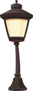 Dijital olarak hazırlanmış bir sokak lambası, sıcak ve davetkar bir şekilde parlıyor. Lambanın klasik tasarımı ve yumuşak ışığı çevrede misafirperver bir atmosfer yaratır..