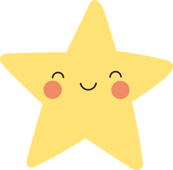 Hoş bir sarı yıldız karakteri sahnede, neşeli bir gülümseme ve sevimli pembe yanaklar sergiliyor. Görüntü tuhaf ve neşeli bir özü yakalar, parlak ve eğlenceli tasarımlar için mükemmeldir..