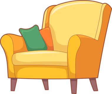 Çekici, parlak renkli sarı bir koltuk, karanlık bir arkaplanda duruyor, rahatlamayı işaret ediyor. Yeşil ve turuncu bir yastıkla vurgulanıyor, sıcaklık yayıyor. Tasarım konfor ve basit cazibeyi iletir. Rahat bir köşe için mükemmel..