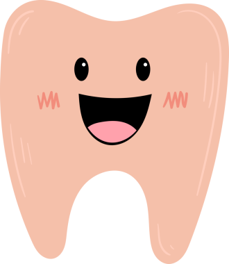 Sevimli bir diş tasviri. Şirin, gülümseyen yüzü diş sağlığı ve hijyeni eğlenceli ve cana yakın bir şekilde teşvik ediyor. Bu illüstrasyon çocuk dostu ve olumlu bir görüntü yakalar..