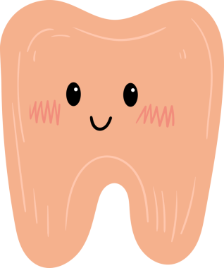 Mutlu yüzlü şirin bir çizgi film dişi. Diş, basit bir çizgi film tarzında çizilir. Büyük bir gülümsemesi, anlamlı gözleri ve kızaran yanakları vardır. Diş sağlığı ve hijyeni temsil eder..