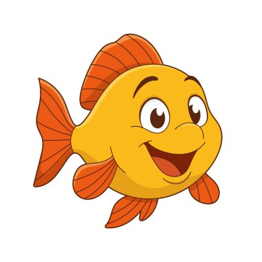 Bu harika karikatür balığı, altın gövdesi ve canlı turuncu yüzgeçleriyle mutluluk saçıyor. Büyük gülüşü ve şakacı tavırları onu çekici bir karakter yapıyor..