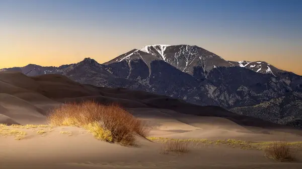 Dunes Sable Dans Les Montagnes Rocheuses Colorado Printemps Beaucoup Sable Images De Stock Libres De Droits