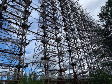 Eski Çernobil Pripyat, Çernobil, Ukrayna - 25 Mayıs, 2 0 0 19: Çernobil Yasaklama Bölgesi.