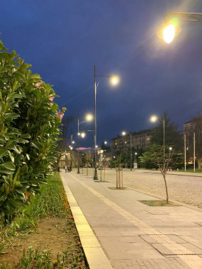 Şehir parkının güzel manzarası