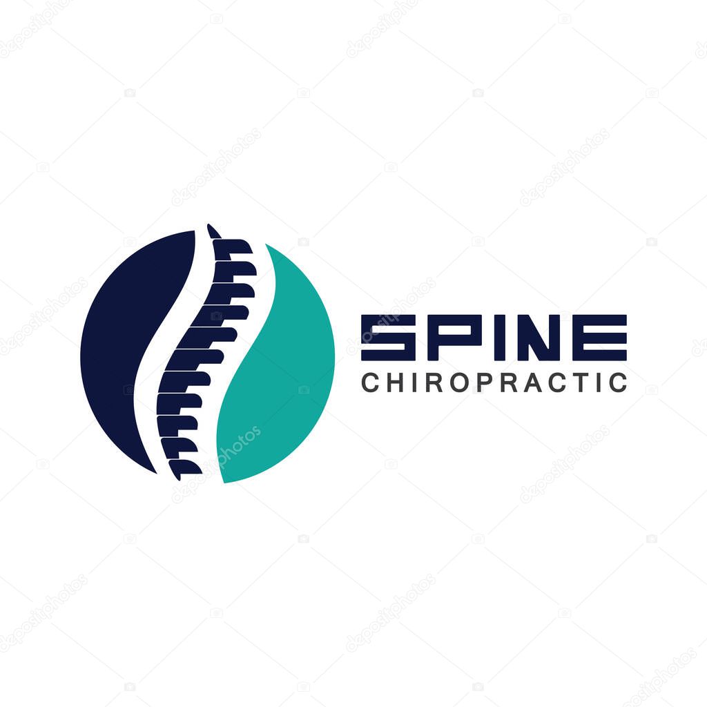 Spine logo vector illustration design template