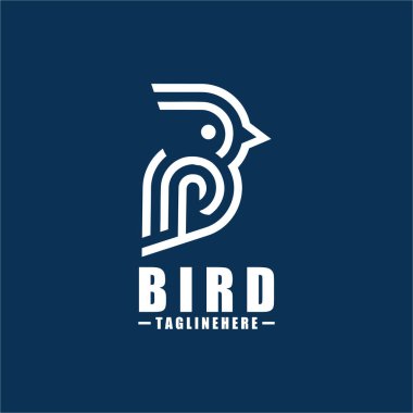 Bird B Logo - Vector logo template