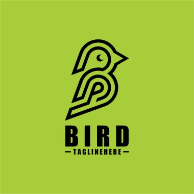Bird B Logo - Vector logo template