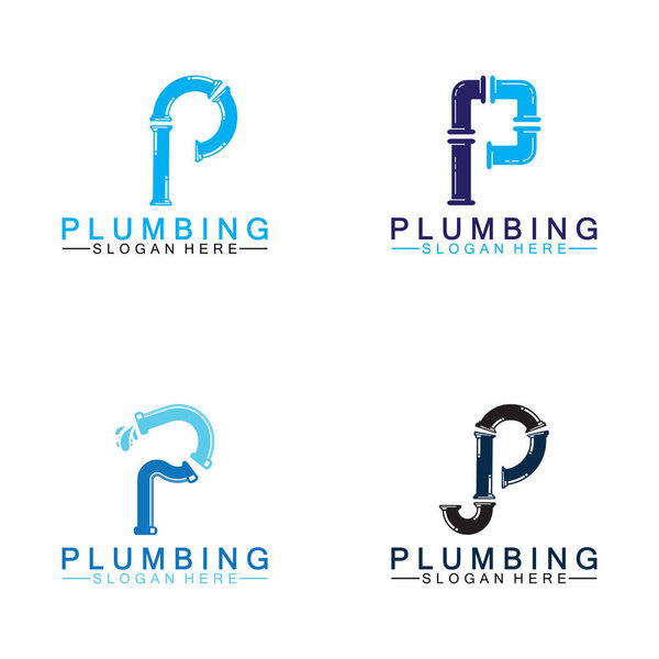Вектор дизайна логотипа буквы P