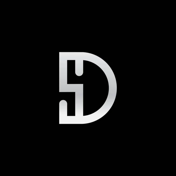Abeceda Písmena Monogram Logo Elegantní Profesionální Písmena Ikony Design Černém — Stockový vektor