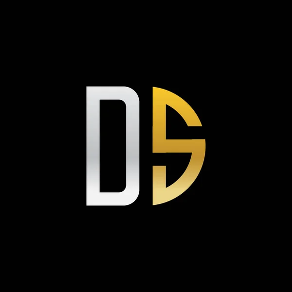 Alphabet Letters Monogram Logo Elegant Professional Letter Icon Design Black — Stock Vector