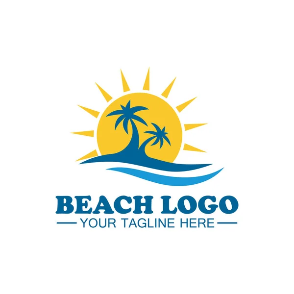 stock vector Beach logo design Vector template