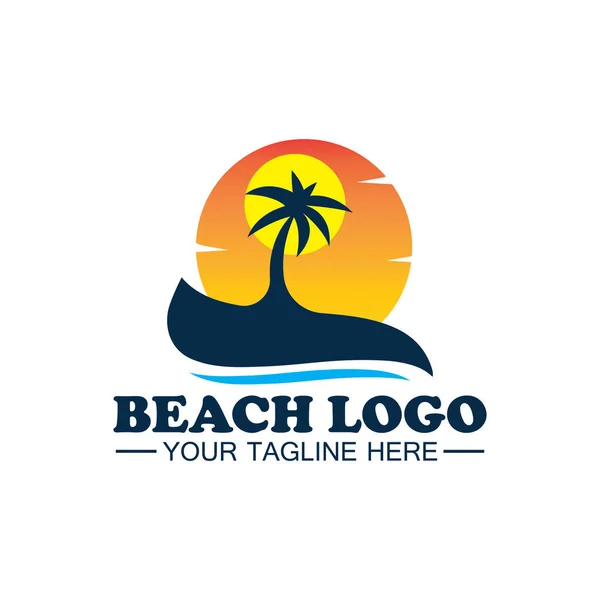 stock vector Beach logo design Vector template