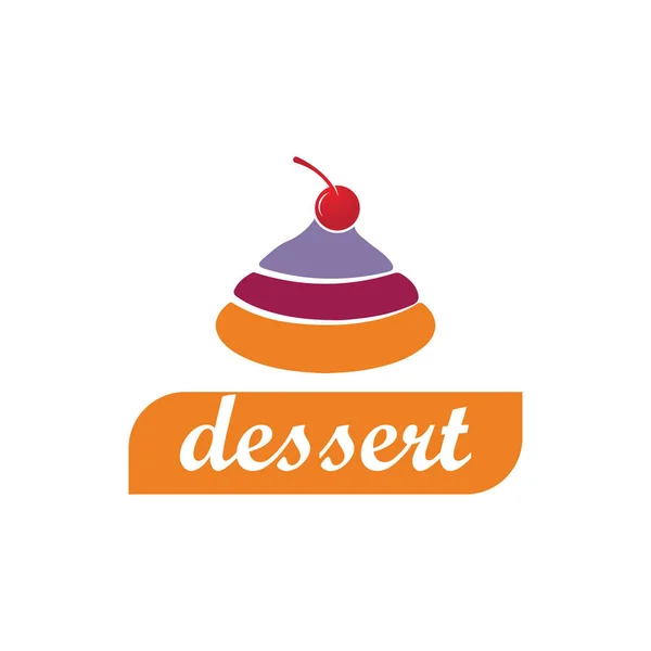 Дизайн Логотипу Десерт Векторні Ілюстрації Шаблон Піктограм — стоковий вектор