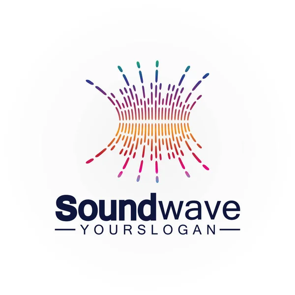 stock vector Sound wave logo and symbol vector