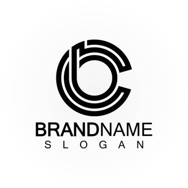 Alfabe harfleri monogram logo CB, BC, B ve C, zarif ve Profesyonel harf simgesi tasarımı 