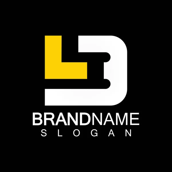 Litery Alfabetu Szablon Logo Firmy Lub — Wektor stockowy