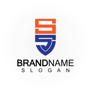 İlk Harfler SS Logo Tasarım Vektör Şablonu.