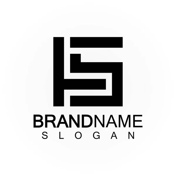 Alfabet Letters Monogram Logo Elegant Professional Zwarte Kleur Letter Pictogram — Stockvector