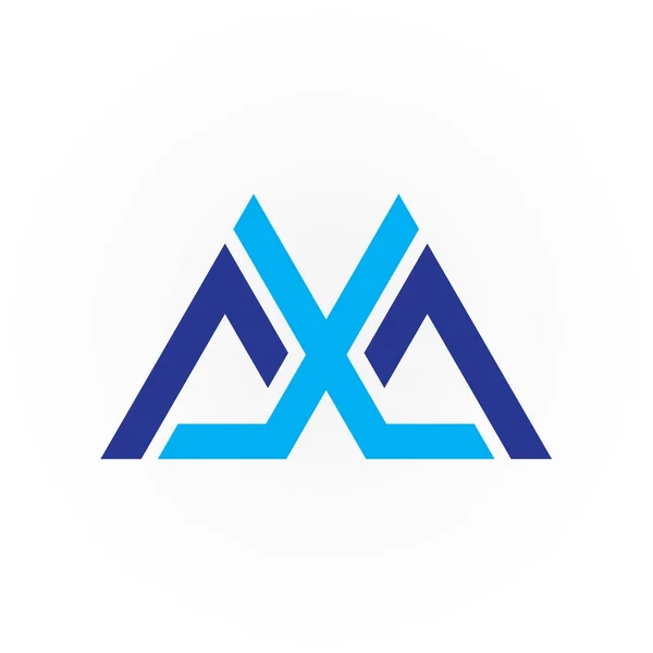 Anfangsbuchstaben Axa Logo Design Vector Template lizenzfreie Stockvektoren