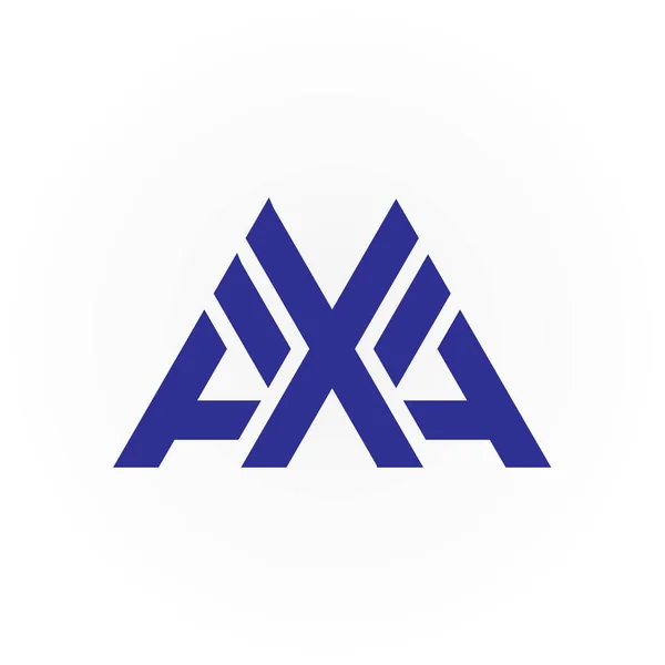 Начальные Буквы Axa Logo Design Vector Template Стоковый вектор