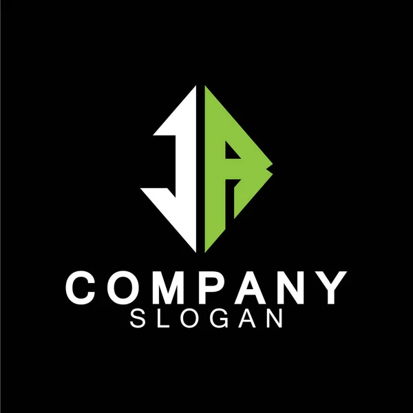 Letras Alfabeto Design Logotipo Empresa —  Vetores de Stock