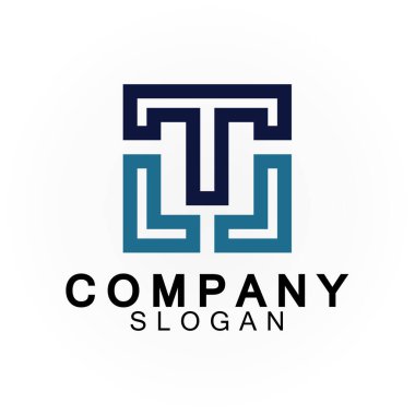 Mektup T logo simge tasarım şablonu 