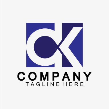 İlk Harf Tamam Logo Tasarım Vektörü Şablonu.