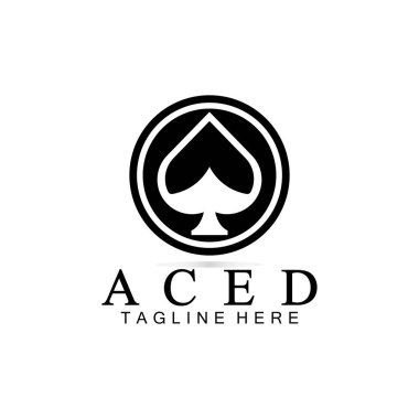 Kumarhane Poker, Kumar, Kart Oyunu, Spekülasyon, vs. için Ace Logo Tasarımı