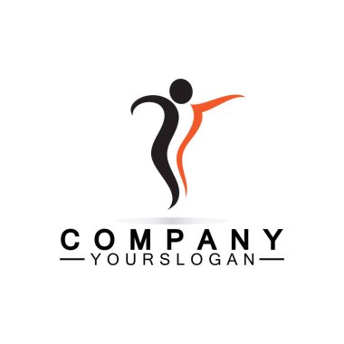  Başarılı insanlar logo vektör tasarım şablonu 